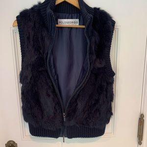 Pologeorgis Fur Zip-up Vest